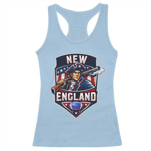 Red Blue White Sport Fan Racerback Tank Top Football Lover Gift TS12 Light Blue Print Your Wear