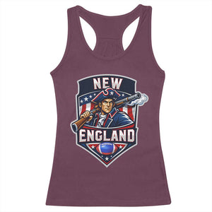Red Blue White Sport Fan Racerback Tank Top Football Lover Gift TS12 Maroon Print Your Wear