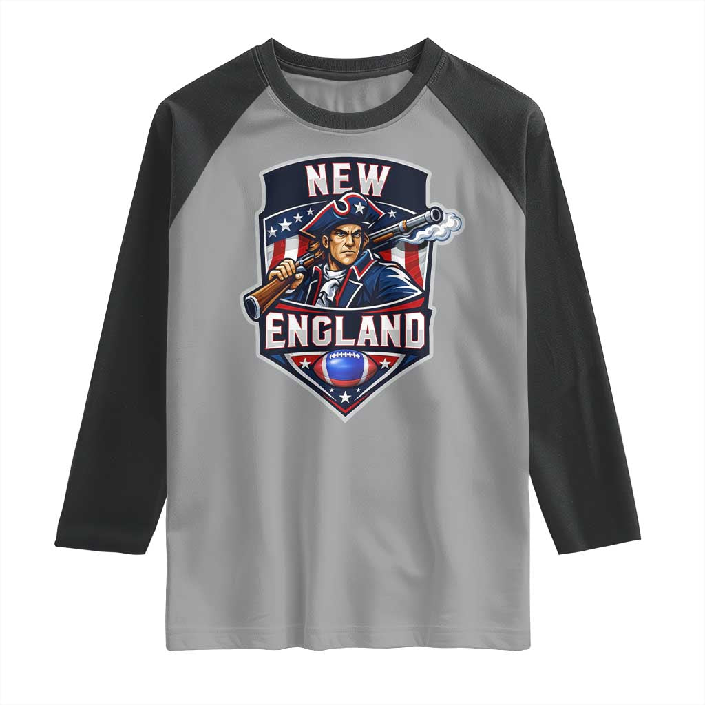 Red Blue White Sport Fan Raglan Shirt Football Lover Gift TS12 Sport Gray Black Print Your Wear