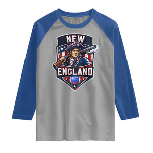 Red Blue White Sport Fan Raglan Shirt Football Lover Gift TS12 Sport Gray Royal Print Your Wear
