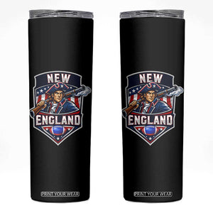 Red Blue White Sport Fan Skinny Tumbler Football Lover Gift TS12 Black Print Your Wear