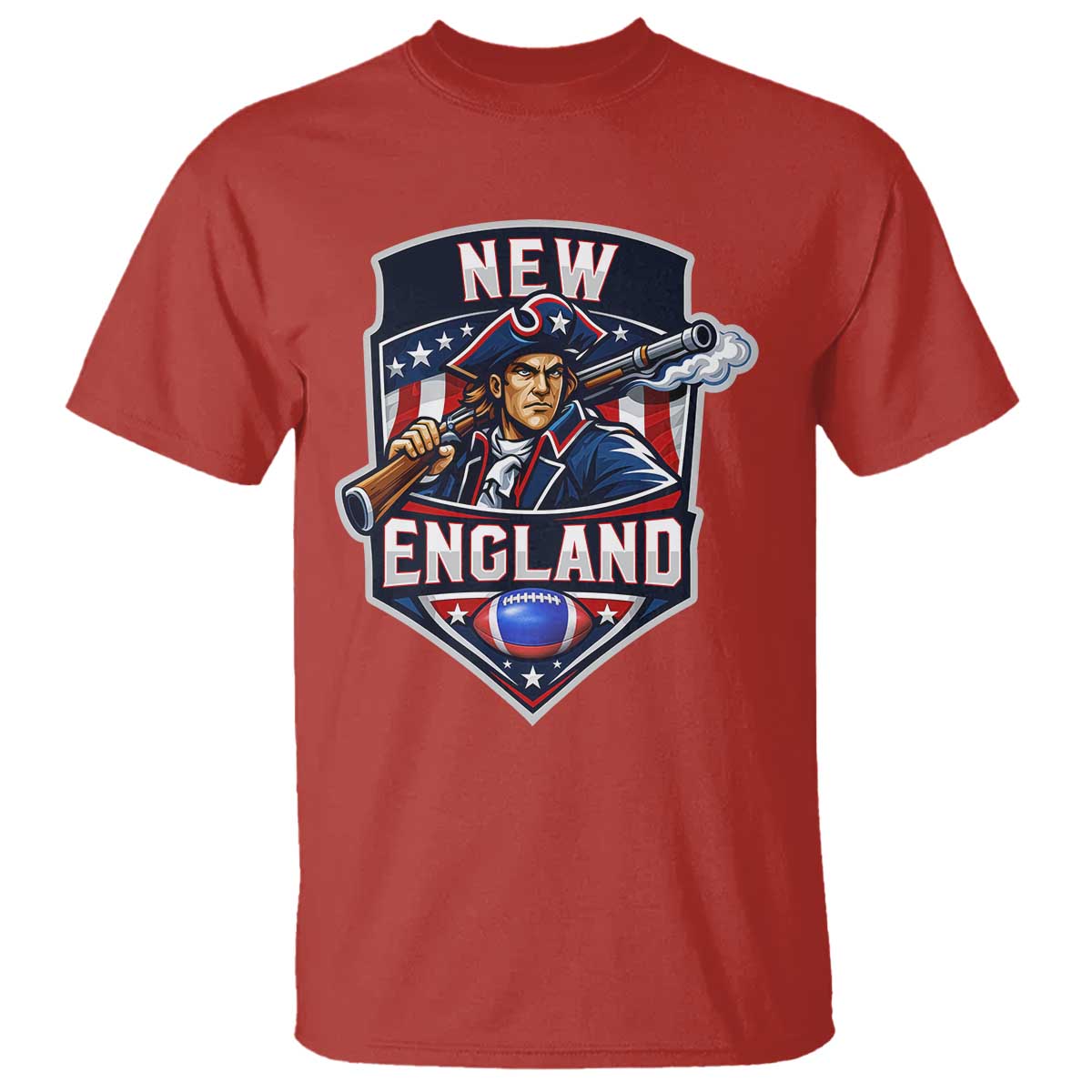 Red Blue White Sport Fan T Shirt Football Lover Gift TS12 Red Print Your Wear