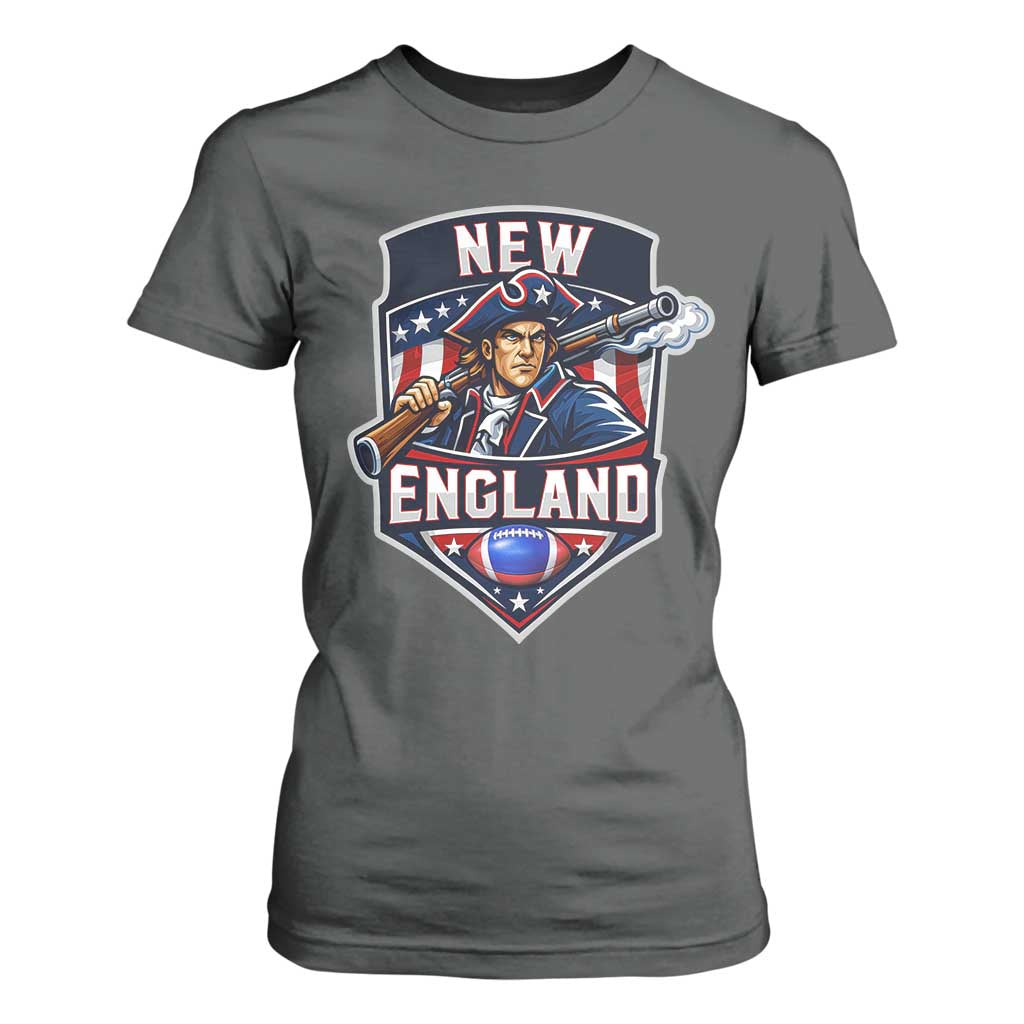 Red Blue White Sport Fan T Shirt For Women Football Lover Gift TS12 Dark Heather Print Your Wear
