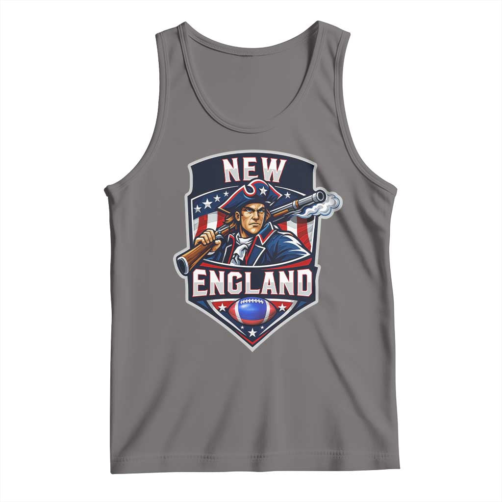 Red Blue White Sport Fan Tank Top Football Lover Gift TS12 Deep Heather Print Your Wear