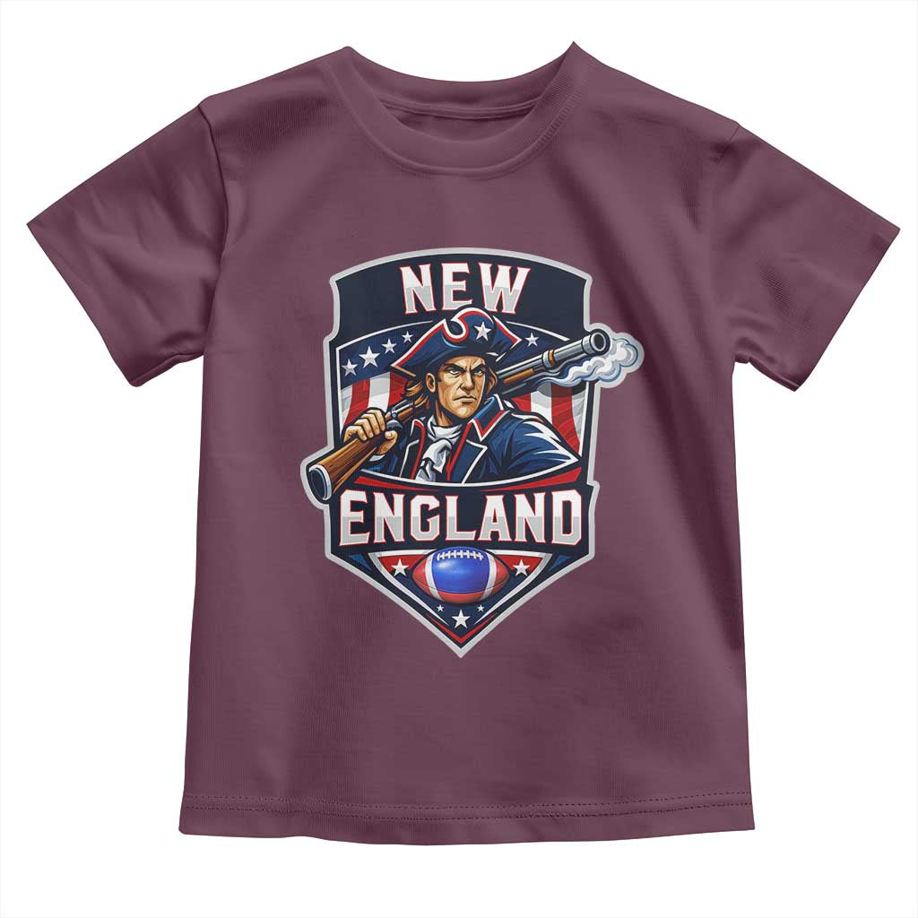 Red Blue White Sport Fan Toddler T Shirt Football Lover Gift TS12 Maroon Print Your Wear