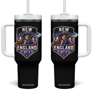 Red Blue White Sport Fan Tumbler With Handle Football Lover Gift TS12 One Size: 40 oz Black Print Your Wear