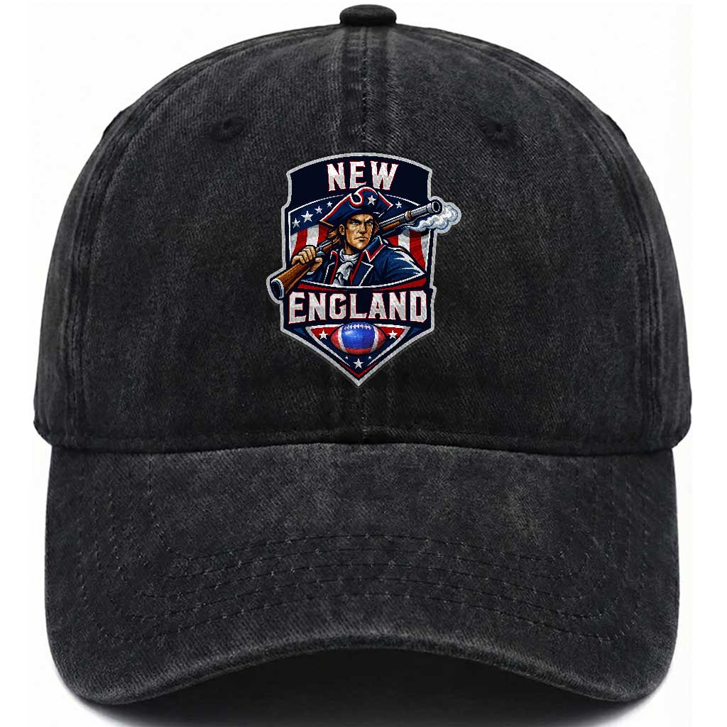Red Blue White Sport Fan Washed Cotton Baseball Cap Football Lover Gift TS12 Print Your Wear
