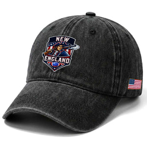 Red Blue White Sport Fan Washed Cotton Baseball Cap Football Lover Gift TS12 Print Your Wear