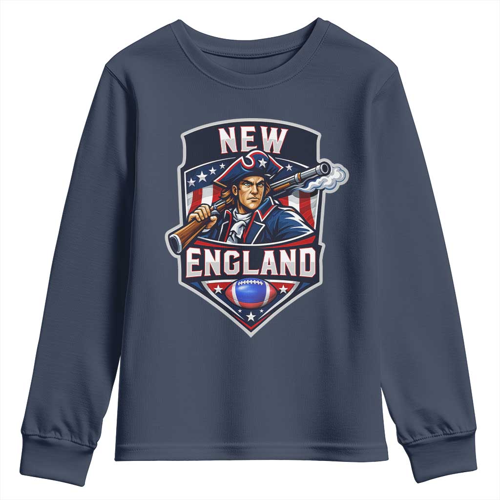 Red Blue White Sport Fan Youth Sweatshirt Football Lover Gift TS12 Navy Print Your Wear
