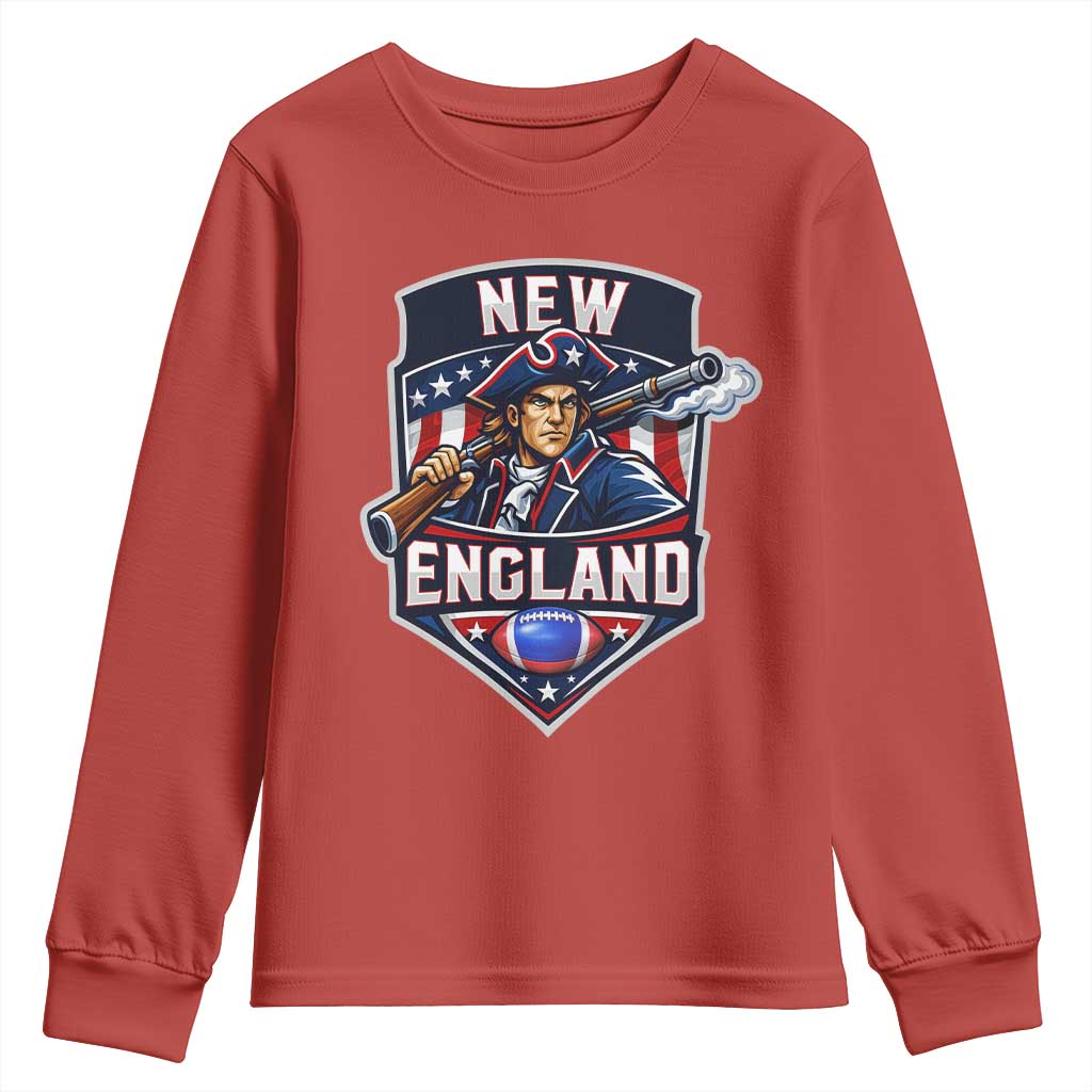 Red Blue White Sport Fan Youth Sweatshirt Football Lover Gift TS12 Red Print Your Wear