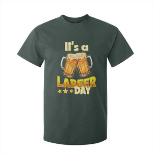 It Is A Labeer Day T Shirt For Kid Beer Drinking Labor Day Party Gift TS12 Dark Forest Green Print Your Wear