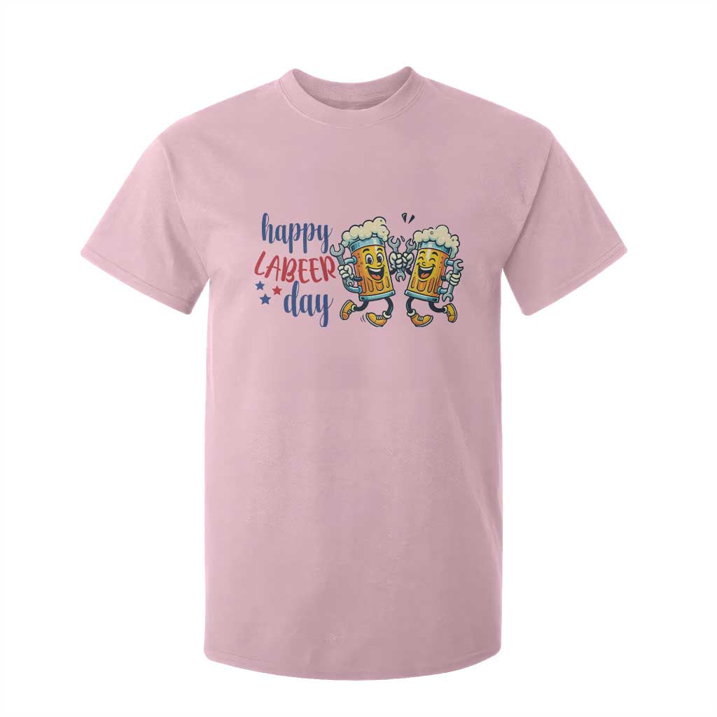 Happy Labeer Day T Shirt For Kid Funny Labor Day Beer Union Worker Humor TS12 Light Pink Print Your Wear