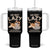 Funny Lazy Cat Tumbler With Handle I'm Not Lazy I'm Just Really Enjoying Doing Nothing TS12 One Size: 40 oz Black Print Your Wear