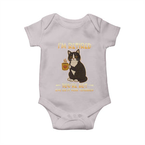 Funny I Am Retired You Are Not Have Fun At Work Tomorrow Baby Onesie Black Cat TS12 Ice Gray Print Your Wear