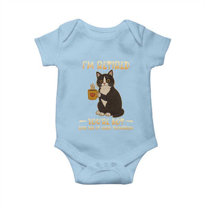 Funny I Am Retired You Are Not Have Fun At Work Tomorrow Baby Onesie Black Cat TS12 Light Blue Print Your Wear