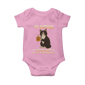 Funny I Am Retired You Are Not Have Fun At Work Tomorrow Baby Onesie Black Cat TS12 Light Pink Print Your Wear