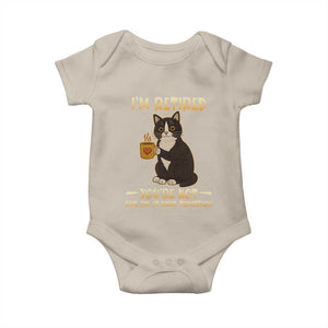 Funny I Am Retired You Are Not Have Fun At Work Tomorrow Baby Onesie Black Cat TS12 Sand Print Your Wear