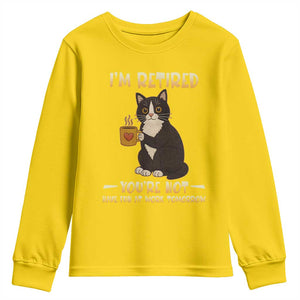 Funny I Am Retired You Are Not Have Fun At Work Tomorrow Youth Sweatshirt Black Cat TS12 Daisy Print Your Wear
