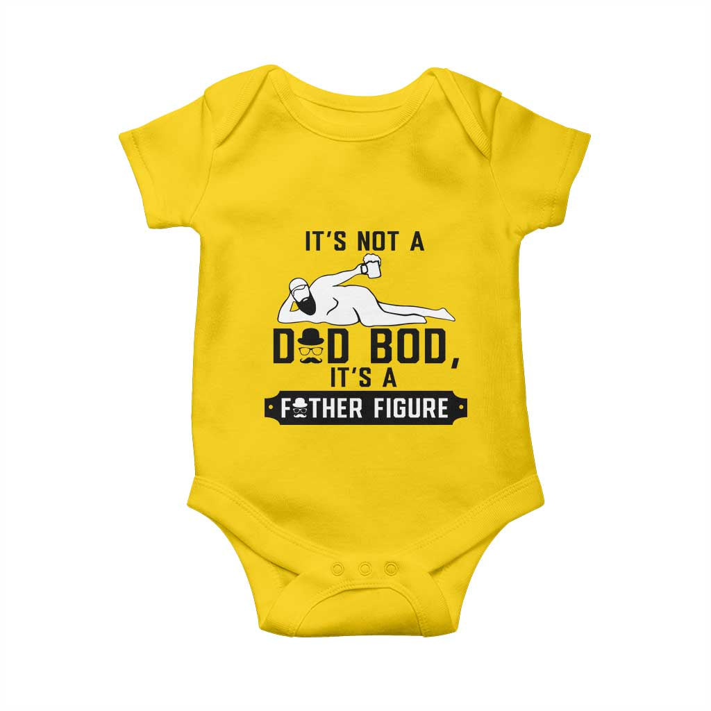 Funny Dad Baby Onesie It Is Not A Dad Bod It Is A Father Figure TS12 Daisy Print Your Wear