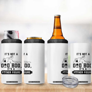 Funny Dad 4 in 1 Can Cooler Tumbler It Is Not A Dad Bod It Is A Father Figure TS12 Print Your Wear