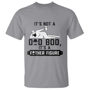 Funny Dad T Shirt It Is Not A Dad Bod It Is A Father Figure TS12 Sport Gray Print Your Wear