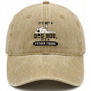 Funny Dad Washed Cotton Baseball Cap It Is Not A Dad Bod It Is A Father Figure TS12 Print Your Wear