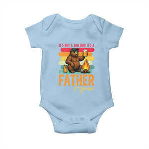 Funny Bear Dad Baby Onesie It Is Not A Dad Bod It Is A Father Figure TS12 Light Blue Print Your Wear