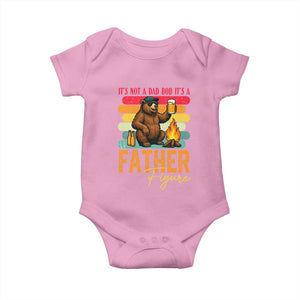 Funny Bear Dad Baby Onesie It Is Not A Dad Bod It Is A Father Figure TS12 Light Pink Print Your Wear