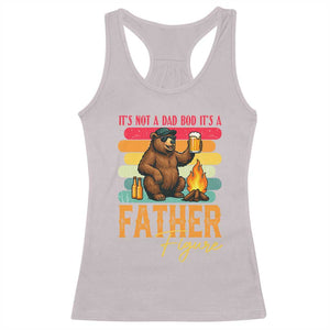 Funny Bear Dad Racerback Tank Top It Is Not A Dad Bod It Is A Father Figure TS12 Ice Gray Print Your Wear