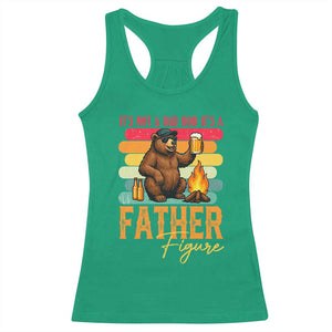 Funny Bear Dad Racerback Tank Top It Is Not A Dad Bod It Is A Father Figure TS12 Irish Green Print Your Wear