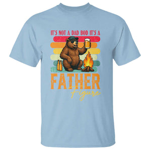 Funny Bear Dad T Shirt It Is Not A Dad Bod It Is A Father Figure TS12 Light Blue Print Your Wear