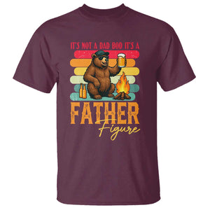 Funny Bear Dad T Shirt It Is Not A Dad Bod It Is A Father Figure TS12 Maroon Print Your Wear