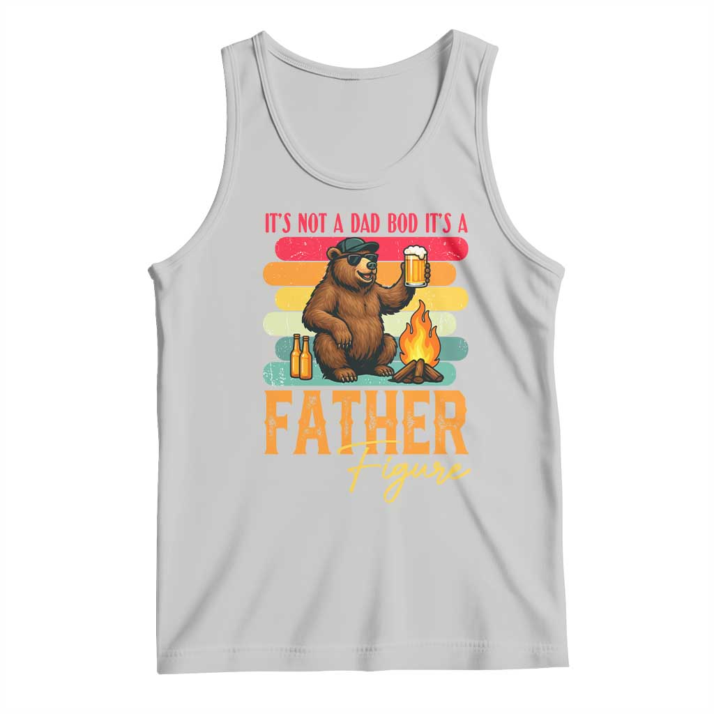 Funny Bear Dad Tank Top It Is Not A Dad Bod It Is A Father Figure TS12 Ash Print Your Wear