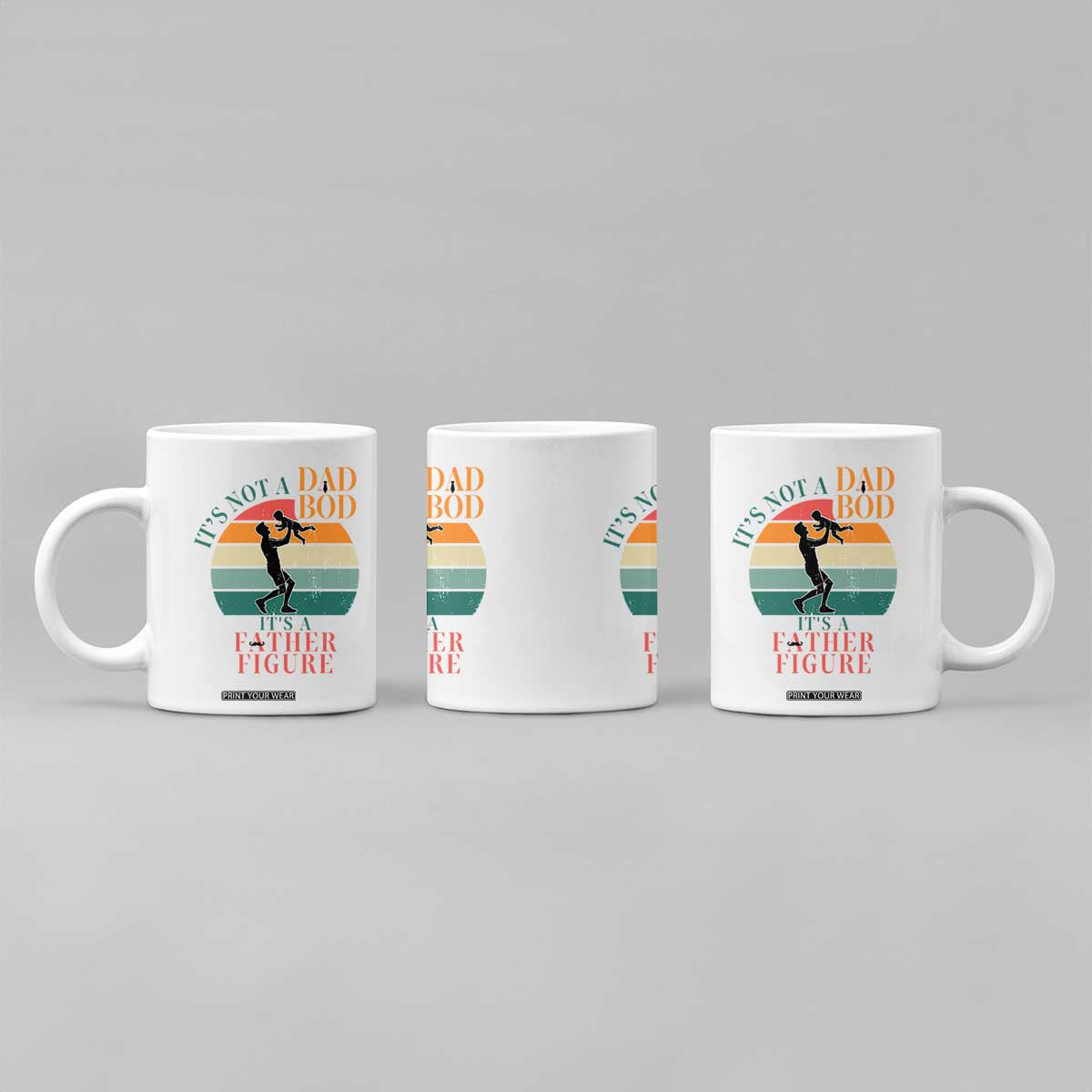 It Is Not A Dad Bod It Is A Father Figure Coffee Mug Funny Dad Saying TS12 Print Your Wear