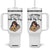 Funny Dog Lover Tumbler With Handle I Just Wanna Stay Home With My Dog TS12 One Size: 40 oz White Print Your Wear
