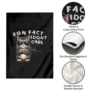Fun Fact I Do Not Care Garden Flag Grumpy Cat Lover TS12 Print Your Wear