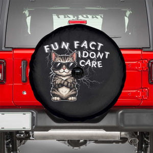 Fun Fact I Do Not Care Spare Tire Cover Grumpy Cat Lover TS12 Black Print Your Wear