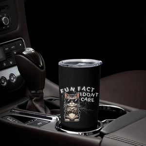 Fun Fact I Do Not Care Tumbler Cup Grumpy Cat Lover TS12 Print Your Wear