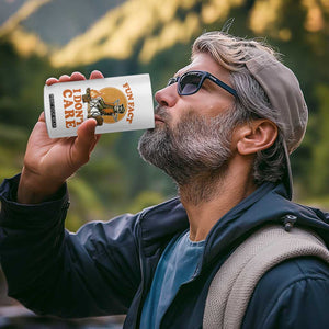 Fun Fact I Do Not Care 4 in 1 Can Cooler Tumbler Funny Skeleton TS12 Print Your Wear