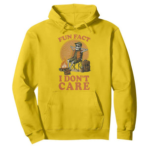 Fun Fact I Do Not Care Hoodie Funny Skeleton TS12 Daisy Print Your Wear
