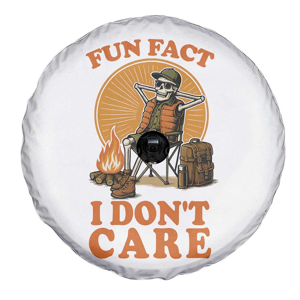 Fun Fact I Do Not Care Spare Tire Cover Funny Skeleton TS12 Print Your Wear