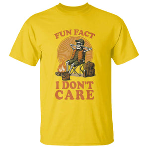 Fun Fact I Do Not Care T Shirt Funny Skeleton TS12 Daisy Print Your Wear