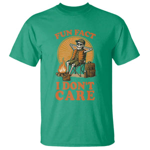 Fun Fact I Do Not Care T Shirt Funny Skeleton TS12 Irish Green Print Your Wear