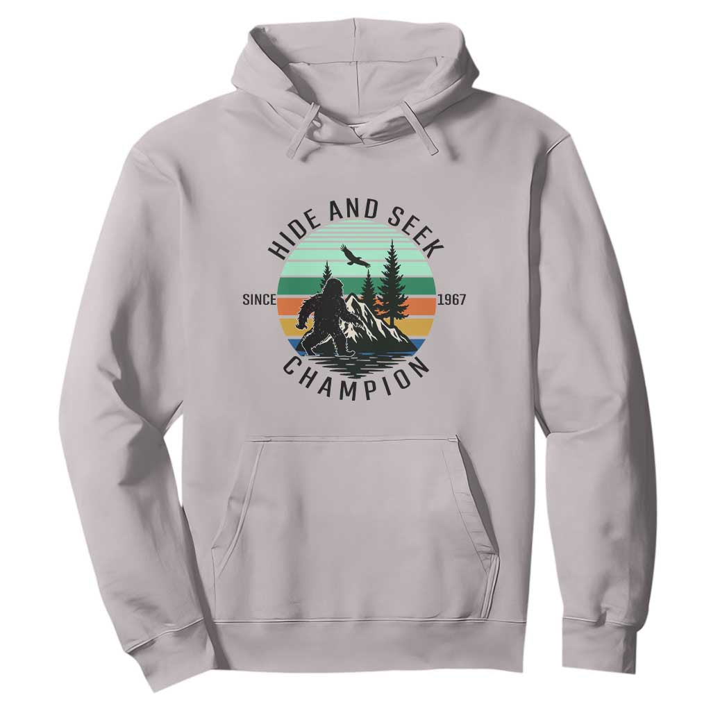 Hide And Seek Champion Hoodie Bigfoot Lover Gift TS12 Ice Gray Print Your Wear