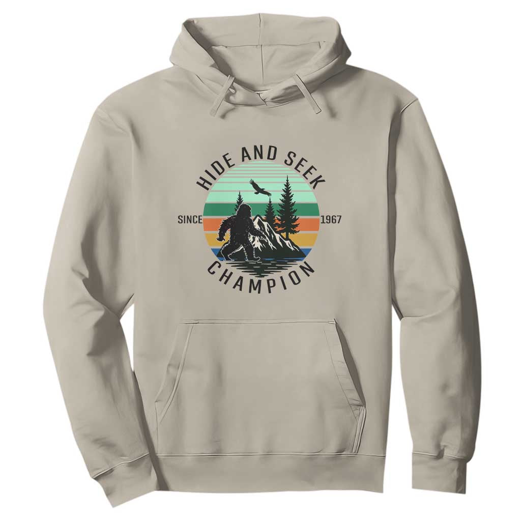 Hide And Seek Champion Hoodie Bigfoot Lover Gift TS12 Sand Print Your Wear