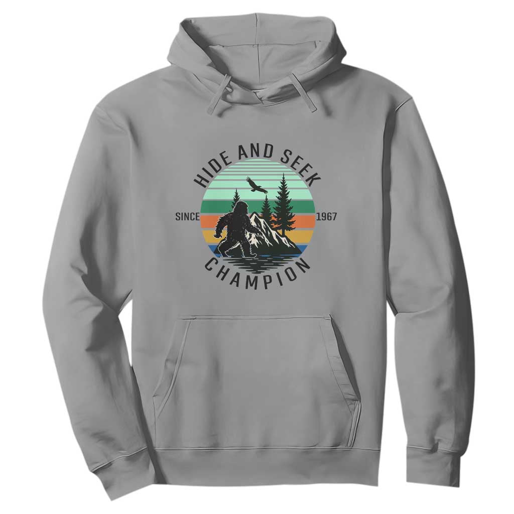 Hide And Seek Champion Hoodie Bigfoot Lover Gift TS12 Sport Gray Print Your Wear