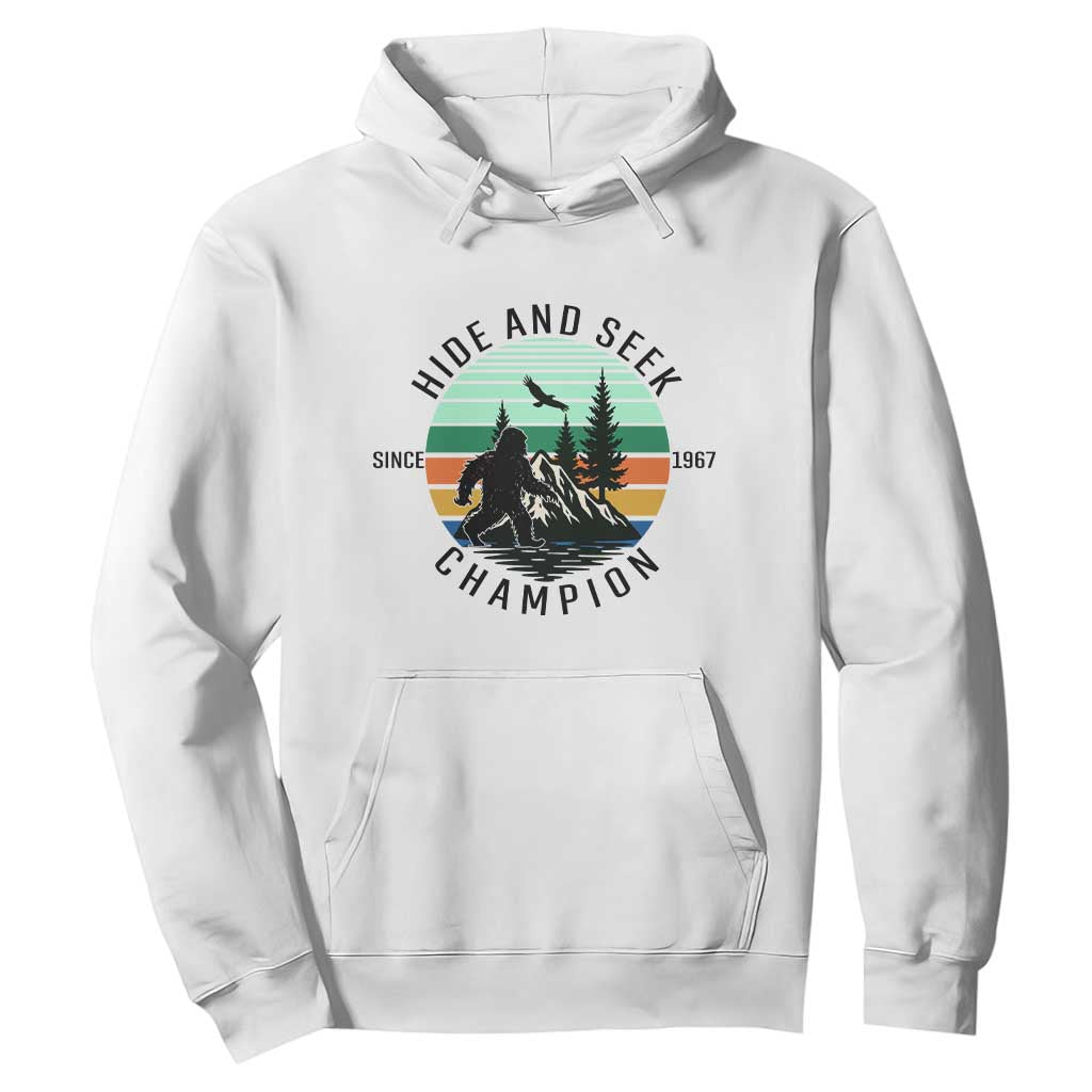Hide And Seek Champion Hoodie Bigfoot Lover Gift TS12 White Print Your Wear