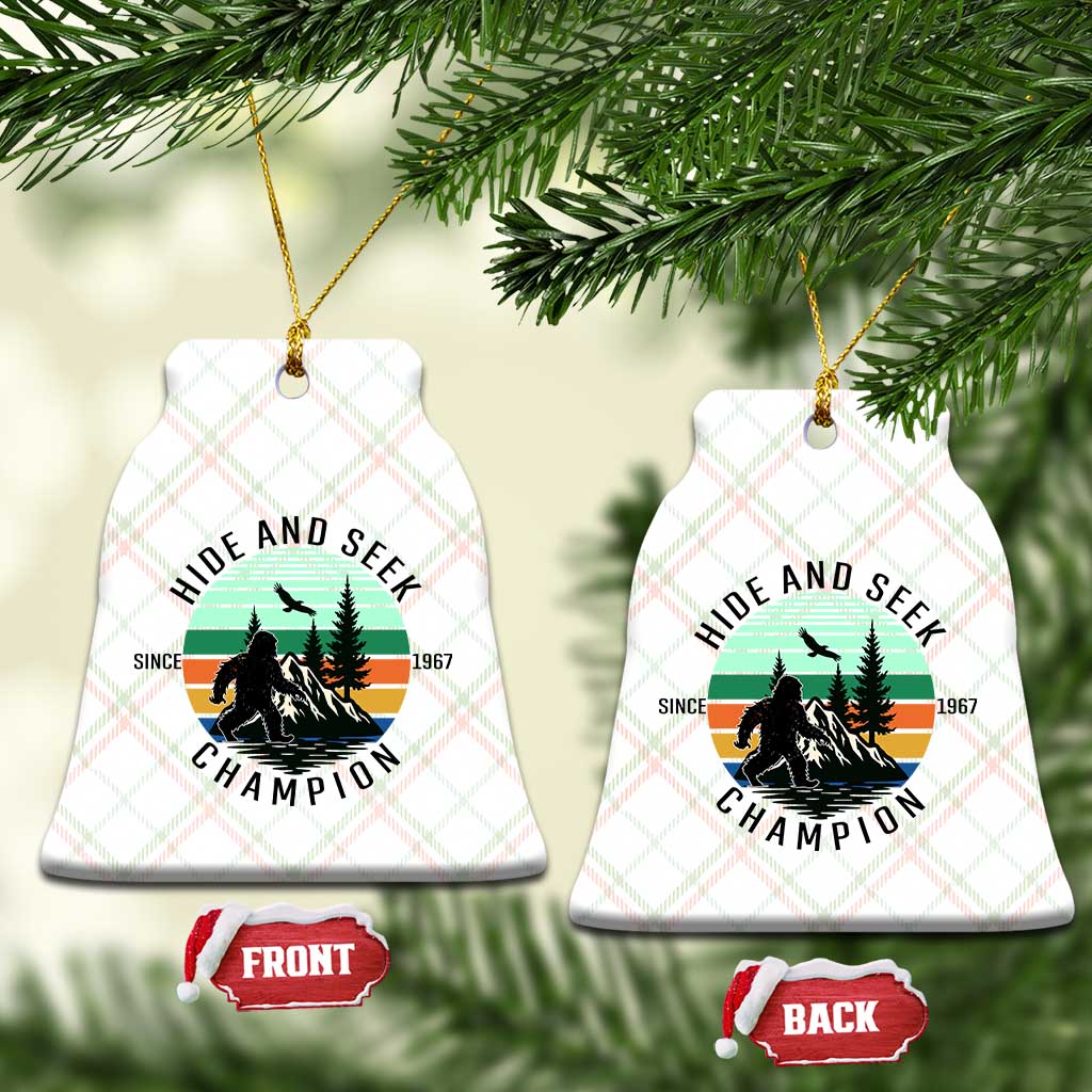 Hide And Seek Champion Ceramic Ornament Bigfoot Lover Gift TS12 Print Your Wear