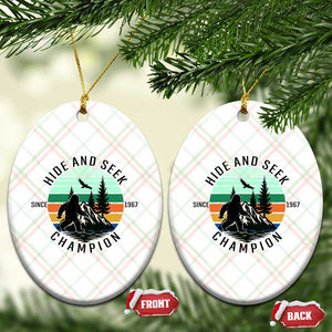 Hide And Seek Champion Ceramic Ornament Bigfoot Lover Gift TS12 Print Your Wear