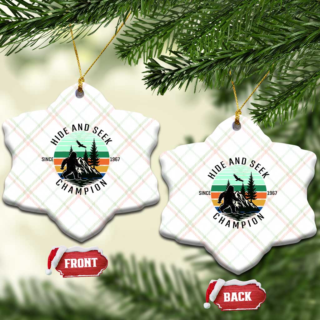 Hide And Seek Champion Ceramic Ornament Bigfoot Lover Gift TS12 Print Your Wear